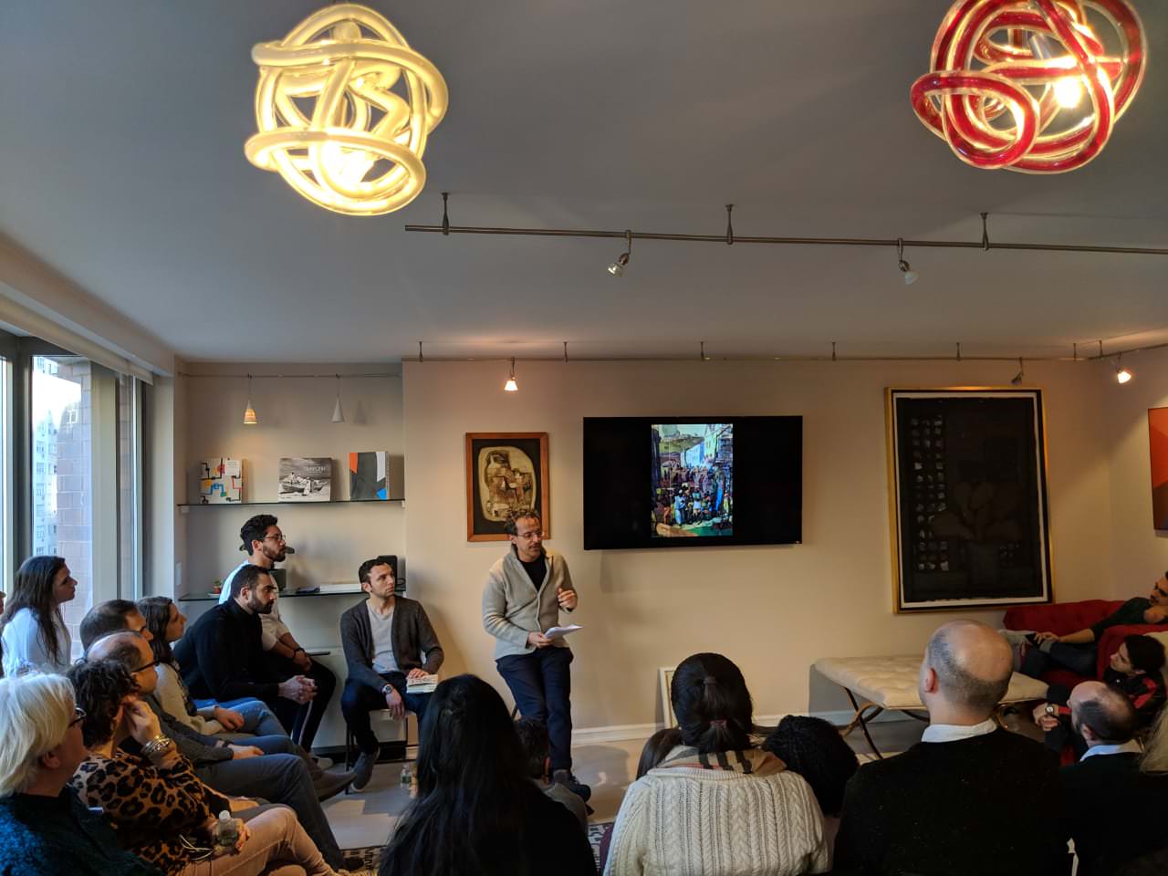 Columbia University lecturer Hisham Aidi speaks about the sounds of the global Andalus at the February 9, 2019 edition of the NYC Cultural Majlis.