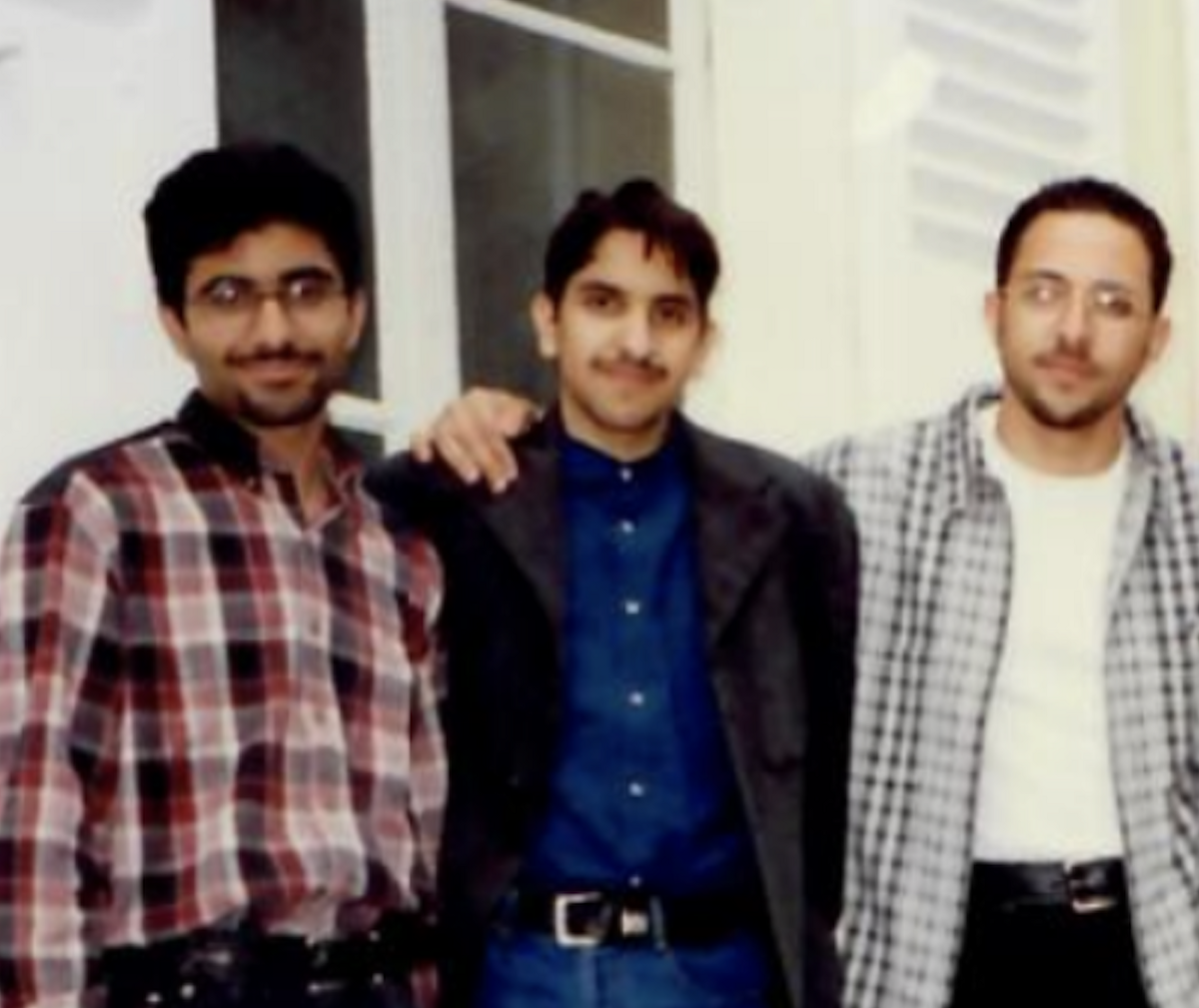 From left to right, Fahad, the author and Thamer in Paris circa mid 1990s. Image source: Rania Chahine