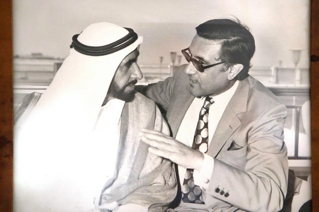 Sheikh Zayed and Adnan Pachachi in 1970. Source: The National