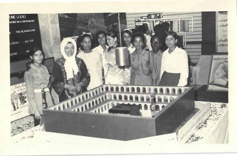 Najah Shubair with her students in 1971. Source: Noora Saffarini