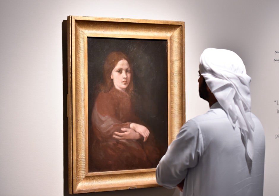 Gibran Khalil's ‘The Sad Mona Lisa' was on display at the Sharjah Art Museum in October 2015.