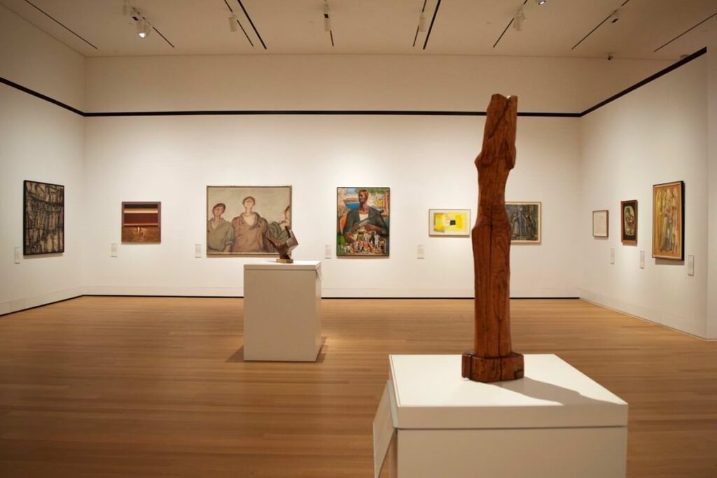 Exhibition view: Modern Art from the Middle East, Yale University Art Gallery