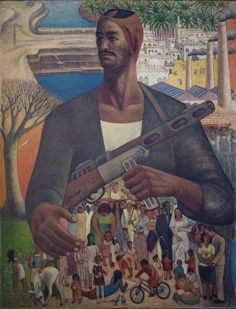 HAMED EWAIS, THE PROTECTOR OF LIFE, 1967-1968. (IMAGE COURTESY OF BARJEEL ART FOUNDATION AND CAPITAL D STUDIO)