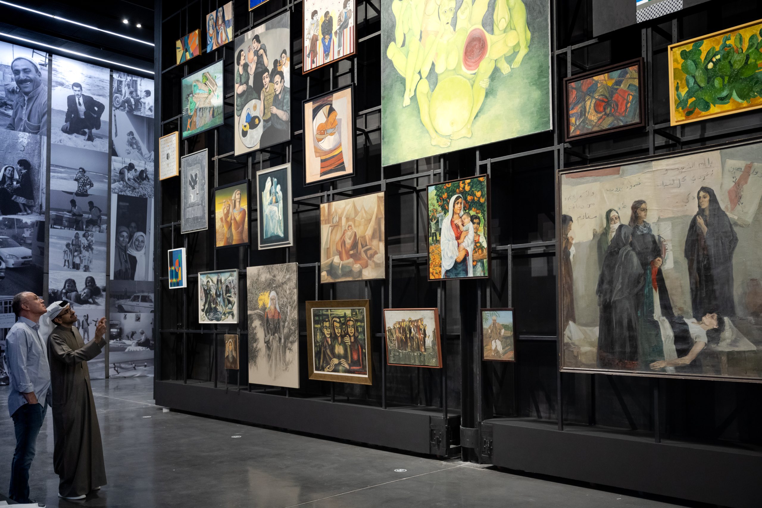On This Land exhibition, Nov. 2023. Concrete, Alserkal Avenue, Dubai. Photograph by Christina Dimitrova. Image courtesy of Barjeel Art Foundation, Sharjah.